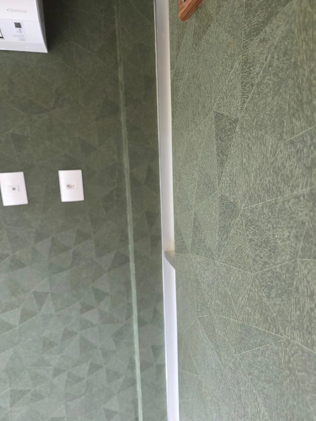 Papel de parede geometrico verde