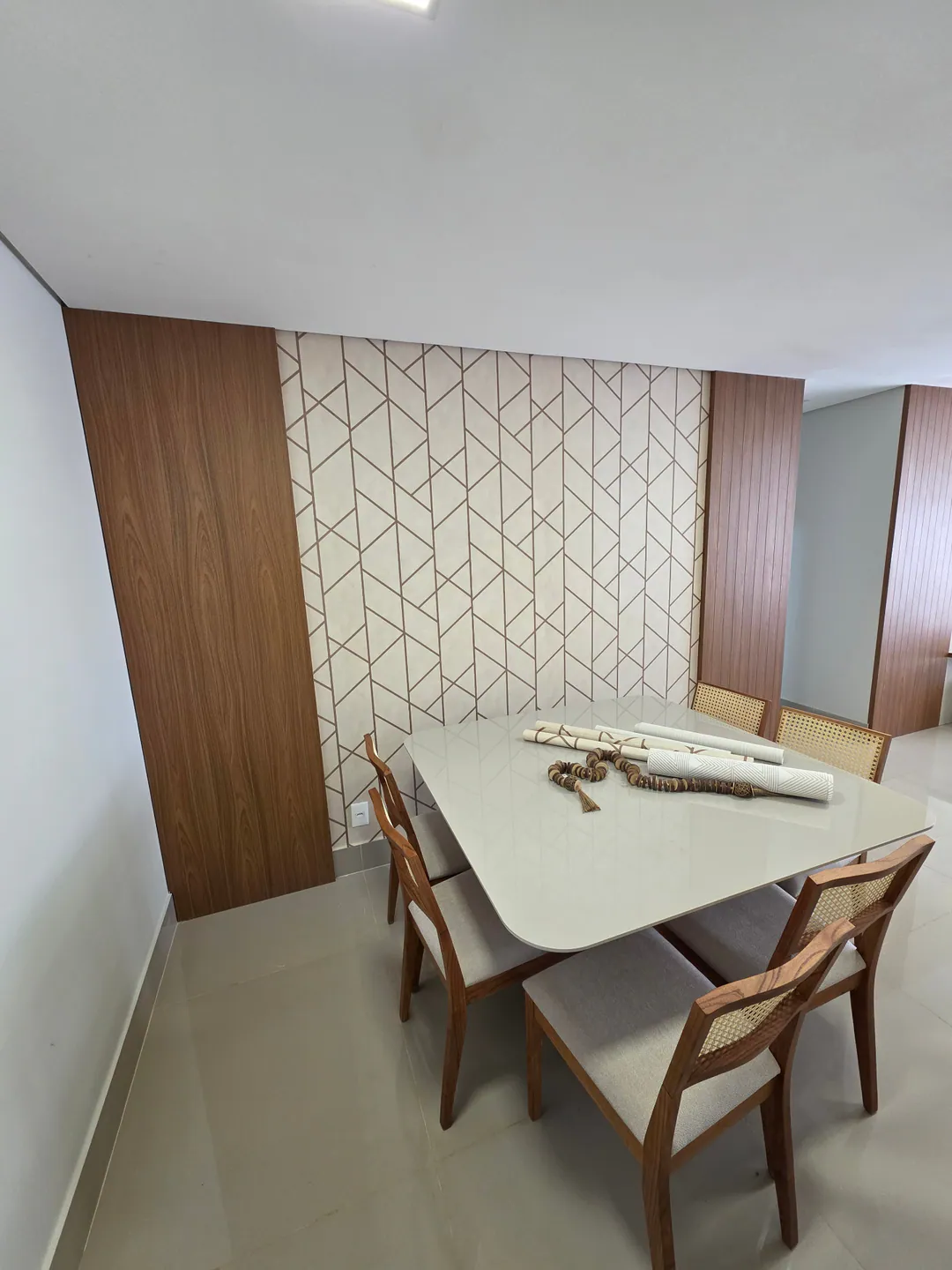 Tapete em uma sala de estar